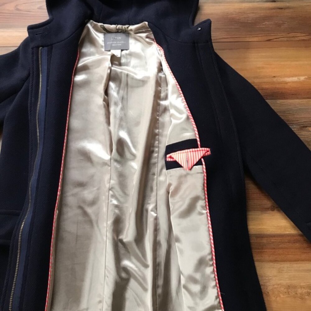 J. Crew Stadium Cloth Duffle Coat - Picture 3 of 5